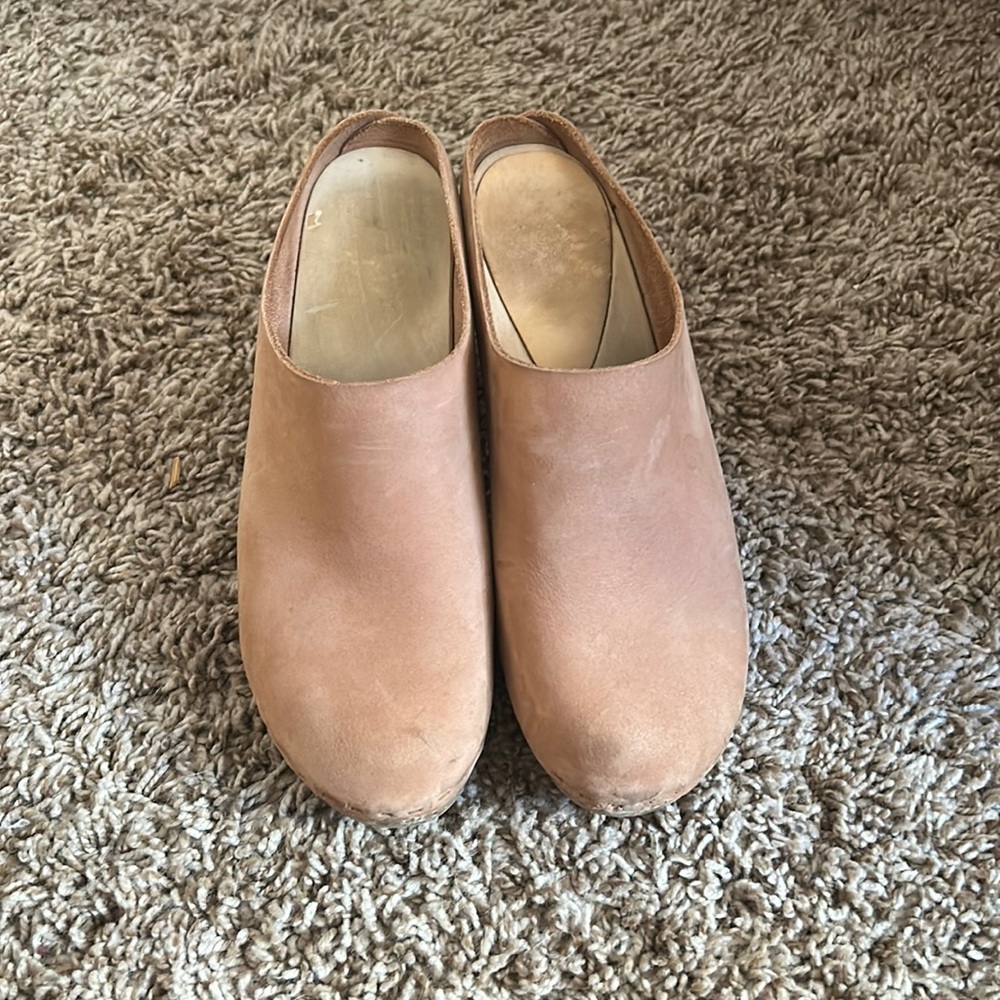 BRYR Chloe high heel clog in clay size 6 (36)